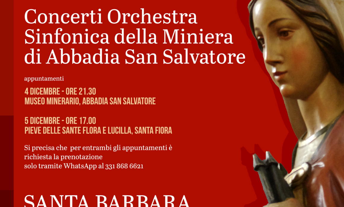 Concerti Sinfonica Miniera Abbadia San Salvatore Santa Barbara